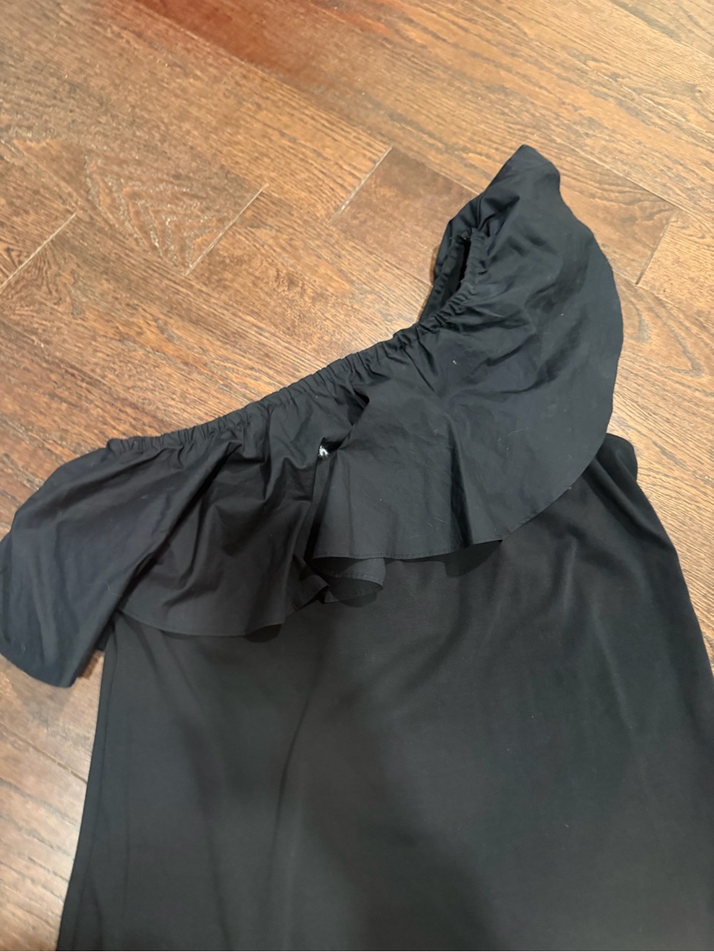 Target Black One-Shoulder Ruffle Dress - Picture 2 of 3
